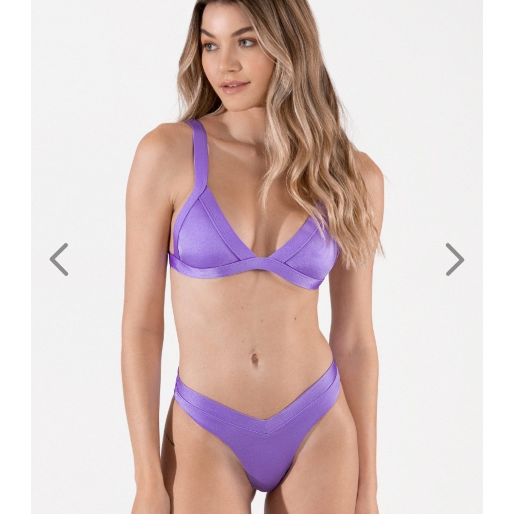 ONE ONE SWIM Bikini swimsuit M orchid purple NWT